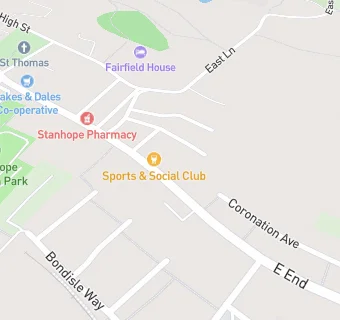 map for Stanhope Sports & Social Club Ltd