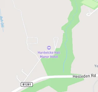 map for Hardwicke Hall Manor Hotel