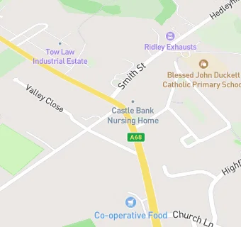 map for Castle Bank Care Home