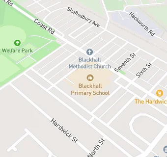 map for Blackhall Primary School