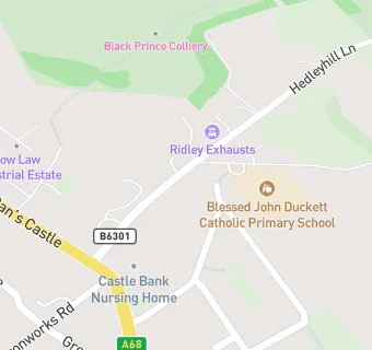 map for Blessed John Duckett RCVA Primary School 3511