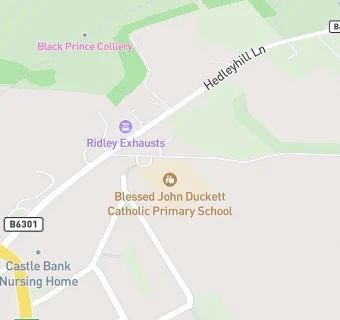 map for Blessed John Duckett Roman Catholic Voluntary Aided Primary