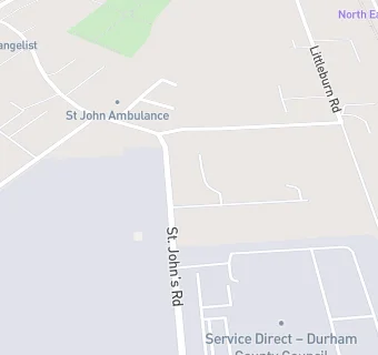 map for Durham County Council Meadowfield Canteen
