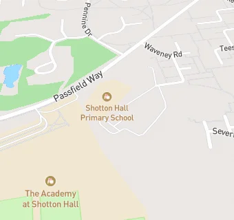 map for Shotton Hall Junior School