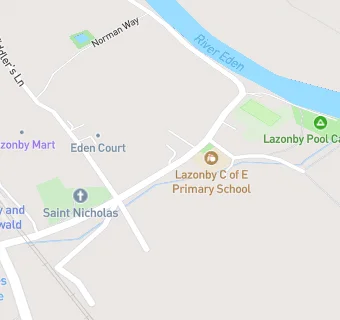 map for Lazonby C of E School