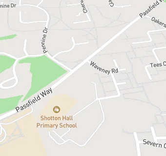 map for Shotton Hall Primary School