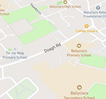 map for Wilson's Spar, Doagh Road