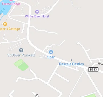 map for St Oliver Plunkett Primary