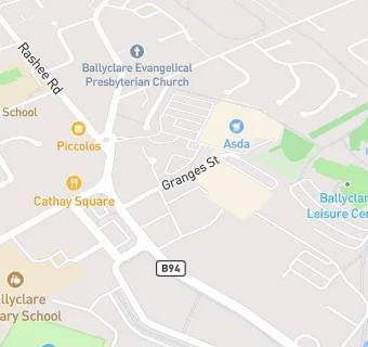 map for Asda Ballyclare