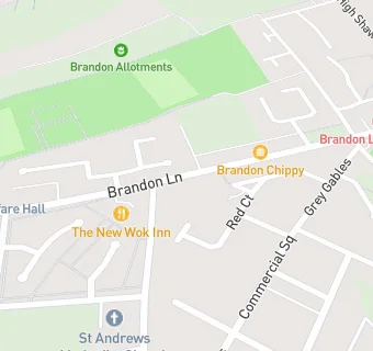 map for Brandon Lodge Nursing Home