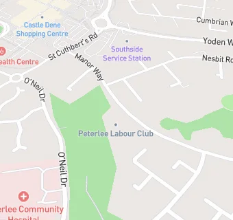 map for Peterlee Labour Club