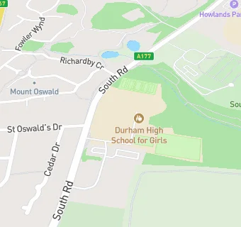 map for Durham High School for Girls