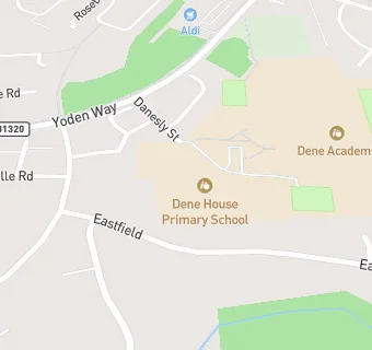 map for Dene House Primary School 2736