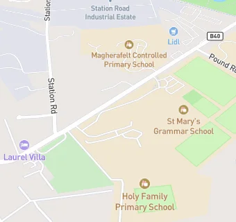 map for St Mary's Grammar School