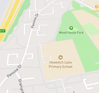 map for Howletch Lane Primary School