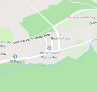 map for Waterhouses Community Association