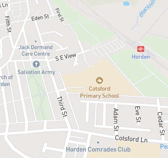 map for Cotsford Primary School