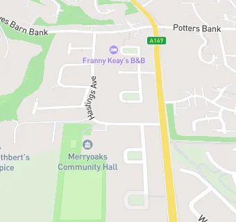 map for St Cuthberts Hospice