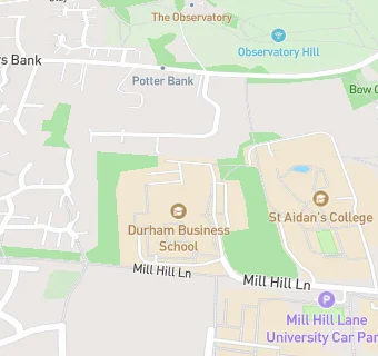 map for Durham University Business School