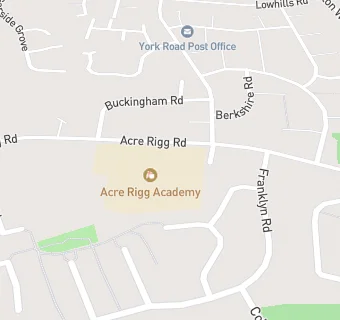 map for Acre Rigg Infant School