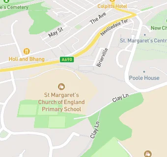 map for St Margarets C of E Primary School