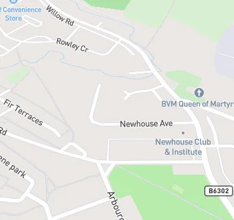 map for Newhouse Club & Institute Ltd