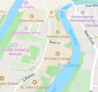 map for St Chads College Student Bar