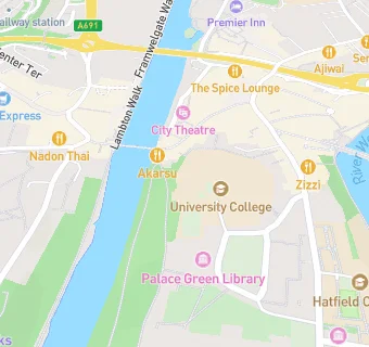 map for Durham University - University College