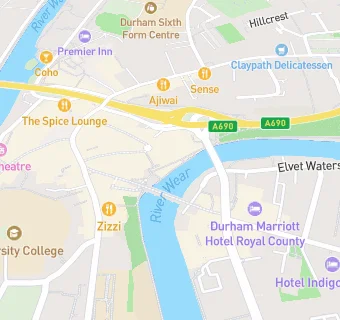 map for Durham River Trips & Elvet Ices