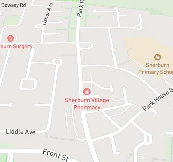 map for Sherburn Village Pharmacy