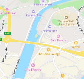 map for Durham City Centre Premier Inn