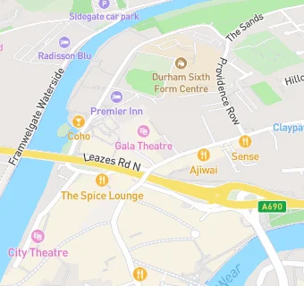 map for Gala Theatre