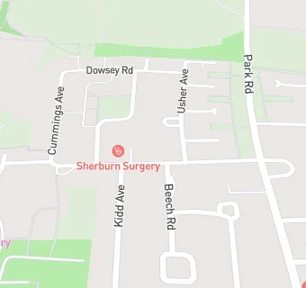 map for Sherburn Surgery