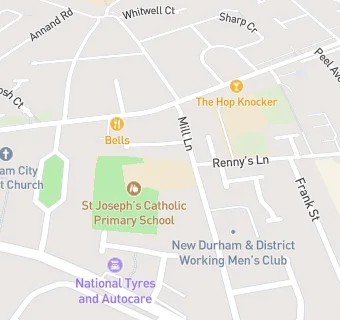 map for St Josephs RCVA Primary School