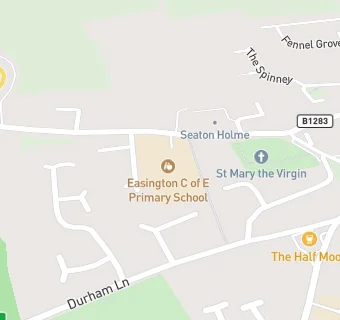 map for Easington CofE Primary School