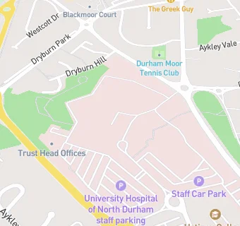 map for University Hospital Of North Durham