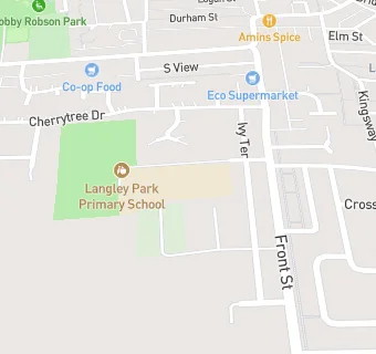 map for Langley Park Primary School