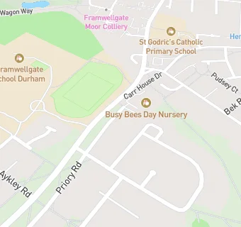 map for Newton Hall Nursery School