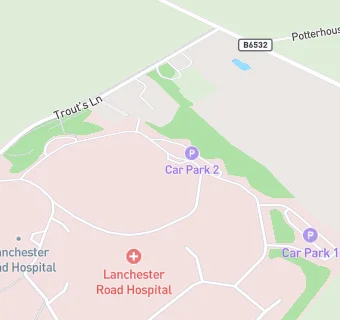 map for Lanchester Road Hospital