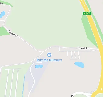 map for Pity Me Nursery & Tea Barn