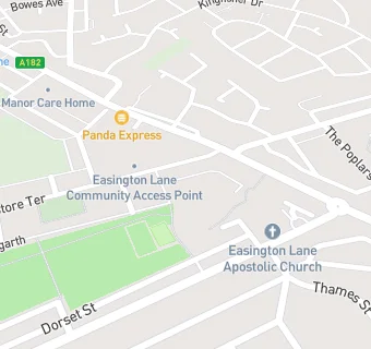 map for Easington Lane Community Access Point