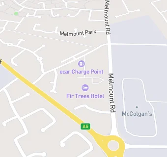 map for Fir Trees Hotel (Strabane) Ltd