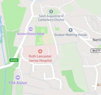 map for Alston Medical Practice