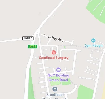 map for Sandhead Surgery