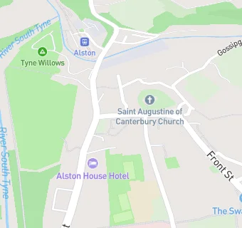 map for Alston Town Hall