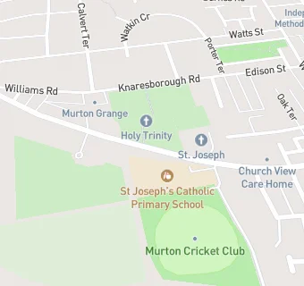 map for St Josephs Catholic Primary School