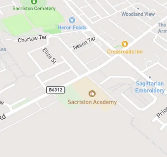 map for Sacriston Junior School