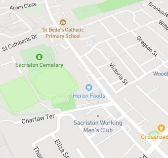 map for Sacriston Community Association