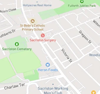 map for Sacriston Surgery