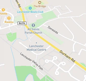 map for Lanchester Medical Centre